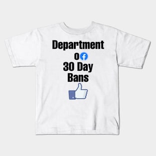 Facebook ban Kids T-Shirt